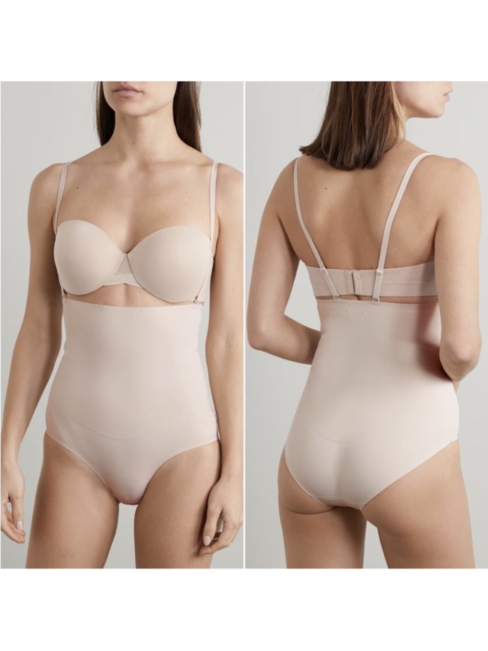 HEIST The High Waist beige shaping briefs size medium NWT